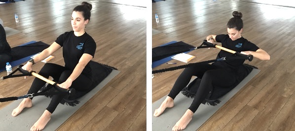 half roll down with Pilatesstick