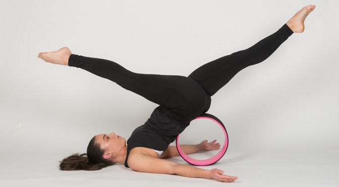 supported shoulder stand bent knees