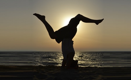 sunset yoga