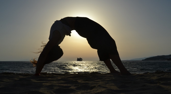 sunset yoga