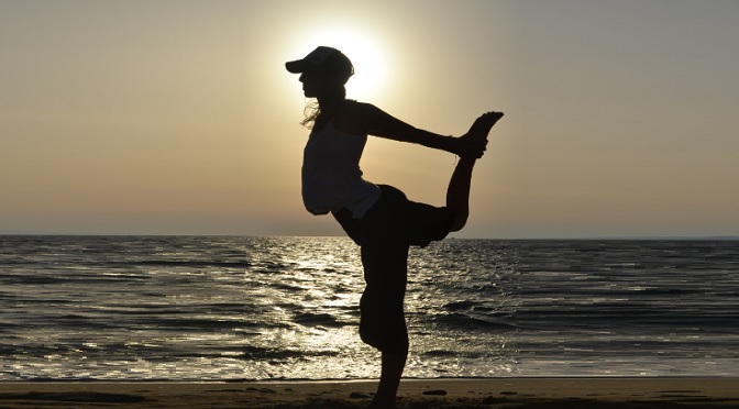 sunset yoga