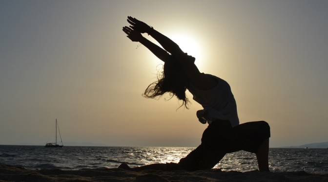 sunset yoga