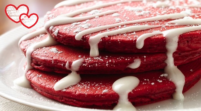 Red Velvet Pancakes